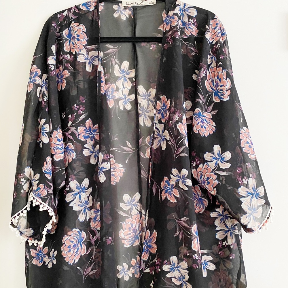 Open front sheet tunic